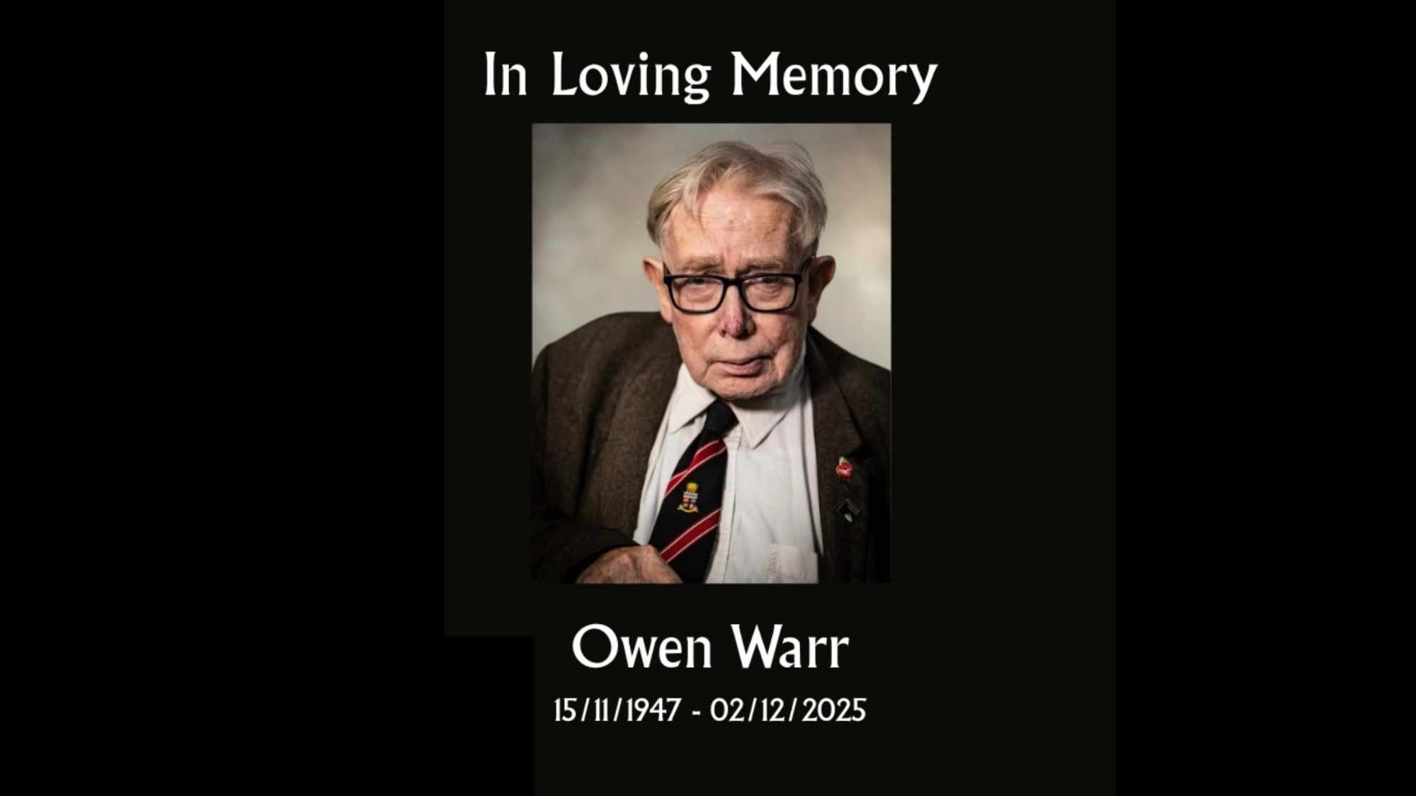 A tribute to Owen Warr